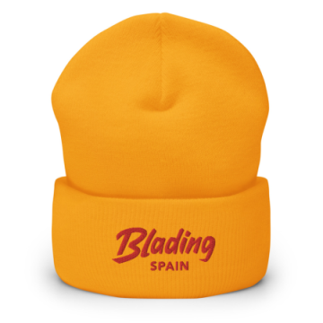 Blading Spain - Gold/Red Cuffed Beanie image